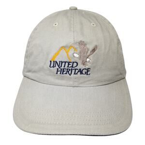 United Heritage Slideback Hat Brown One Size Leather Strap Fahrenheit